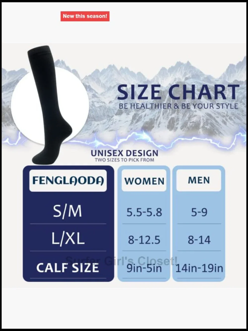 8 Pairs Compression Socks 20-30 mmHg Knee High for Running Travel Athletic